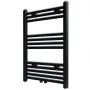 Radiador toallero de baño recto negro 500 x 764 mm de vidaXL, Radiadores - Ref: Foro24-141905, Precio: 77,69 €, Descuento: %