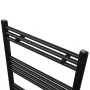 Radiador toallero de baño recto negro 500 x 764 mm de vidaXL, Radiadores - Ref: Foro24-141905, Precio: 77,69 €, Descuento: %