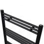 Radiador toallero de baño recto negro 500 x 764 mm de vidaXL, Radiadores - Ref: Foro24-141905, Precio: 78,73 €, Descuento: %