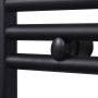 Radiador toallero de baño recto negro 500 x 764 mm de vidaXL, Radiadores - Ref: Foro24-141905, Precio: 78,73 €, Descuento: %