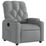 Sillón reclinable de tela gris claro en Sillones | Comprar online en Foru.es