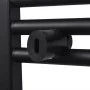 Radiador toallero de baño recto negro 500 x 764 mm de vidaXL, Radiadores - Ref: Foro24-141905, Precio: 77,69 €, Descuento: %