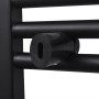 Radiador toallero de baño recto negro 500 x 764 mm de vidaXL, Radiadores - Ref: Foro24-141905, Precio: 78,73 €, Descuento: %