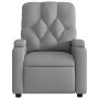 Sillón reclinable de tela gris claro en Sillones | Comprar online en Foru.es