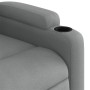Sillón reclinable de tela gris claro en Sillones | Comprar online en Foru.es