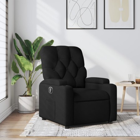 Sillón reclinable de tela negro en Sillones | Comprar online en Foru.es