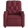 Sillón reclinable de tela rojo tinto en Sillones | Comprar online en Foru.es