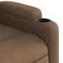 Sillón reclinable de tela marrón en Sillones | Comprar online en Foru.es
