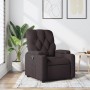 Sillón reclinable de tela marrón oscuro en Sillones | Comprar online en Foru.es