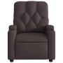 Sillón reclinable de tela marrón oscuro en Sillones | Comprar online en Foru.es