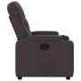 Sillón reclinable de tela marrón oscuro en Sillones | Comprar online en Foru.es