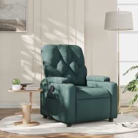 Sillón reclinable de tela verde oscuro en Sillones | Comprar online en Foru.es