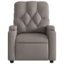 Sillón reclinable de tela gris taupe en Sillones | Comprar online en Foru.es