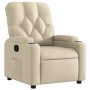 Sillón reclinable de tela crema en Sillones | Comprar online en Foru.es