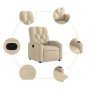 Sillón reclinable de tela crema en Sillones | Comprar online en Foru.es