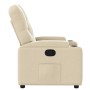 Sillón reclinable de tela crema en Sillones | Comprar online en Foru.es