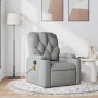 Sillón reclinable de masaje de tela gris claro en Sillones | Comprar online en Foru.es