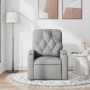 Sillón reclinable de masaje de tela gris claro en Sillones | Comprar online en Foru.es