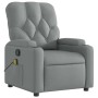 Sillón reclinable de masaje de tela gris claro en Sillones | Comprar online en Foru.es