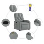 Sillón reclinable de masaje de tela gris claro en Sillones | Comprar online en Foru.es