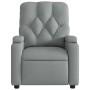 Sillón reclinable de masaje de tela gris claro en Sillones | Comprar online en Foru.es