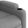 Sillón reclinable de masaje de tela gris claro en Sillones | Comprar online en Foru.es