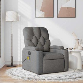 Sillón de masaje reclinable de tela gris oscuro en Sillones | Comprar online en Foru.es