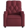 Sillón de masaje reclinable de tela color vino tinto en Sillones | Comprar online en Foru.es