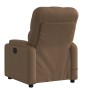Sillón reclinable con masaje de tela marrón en Sillones | Comprar online en Foru.es