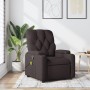 Sillón de masaje reclinable de tela marrón oscuro en Sillones | Comprar online en Foru.es