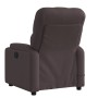 Sillón de masaje reclinable de tela marrón oscuro en Sillones | Comprar online en Foru.es