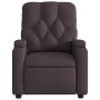 Sillón de masaje reclinable de tela marrón oscuro en Sillones | Comprar online en Foru.es