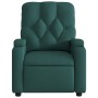 Sillón de masaje reclinable de tela verde oscuro en Sillones | Comprar online en Foru.es