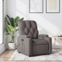 Sillón de masaje reclinable de tela gris taupé en Sillones | Comprar online en Foru.es