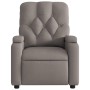 Sillón de masaje reclinable de tela gris taupé en Sillones | Comprar online en Foru.es