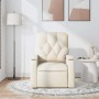 Sillón de masaje reclinable de tela crema en Sillones | Comprar online en Foru.es