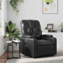 Sillón reclinable de cuero sintético negro en Sillones | Comprar online en Foru.es