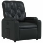 Sillón reclinable de cuero sintético negro en Sillones | Comprar online en Foru.es