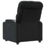 Sillón reclinable de cuero sintético negro en Sillones | Comprar online en Foru.es
