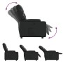 Sillón reclinable de cuero sintético negro en Sillones | Comprar online en Foru.es