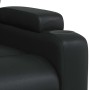 Sillón reclinable de cuero sintético negro en Sillones | Comprar online en Foru.es