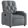 Sillón reclinable de cuero sintético gris en Sillones | Comprar online en Foru.es