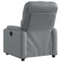 Sillón reclinable de cuero sintético gris en Sillones | Comprar online en Foru.es