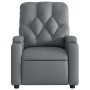 Sillón reclinable de cuero sintético gris en Sillones | Comprar online en Foru.es