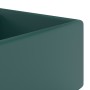 Lavabo lujoso cuadrado rebosadero cerámica verde oscuro 41x41cm de vidaXL, Lavabos - Ref: Foro24-146948, Precio: 88,77 €, Des...