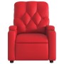 Sillón reclinable de cuero sintético rojo en Sillones | Comprar online en Foru.es