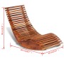 Tumbona mecedora de madera de acacia de vidaXL, Sillas de jardín - Ref: Foro24-42652, Precio: 123,09 €, Descuento: %
