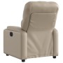 Sillón reclinable de cuero sintético color capuchino en Sillones | Comprar online en Foru.es