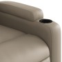 Sillón reclinable de cuero sintético color capuchino en Sillones | Comprar online en Foru.es