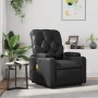 Sillón de masaje reclinable cuero sintético negro en Sillones | Comprar online en Foru.es